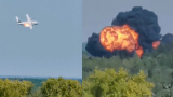 俄罗斯伊尔- 112V原型机试飞时起火 传奇试飞员将飞机驶离居民区后坠毁