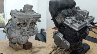 铃木盗匪250cc发动机翻新