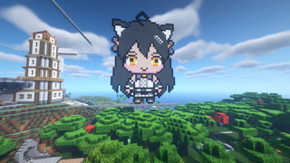 Minecraft 生存服 暗莉斯像素画建造实录( Miss蔯老师服务器)