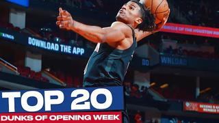 NBA21-22赛季首周20佳扣篮!