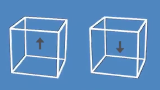 两个正方体完全没动，但只是不停改变边框的颜色，就会给人一种在动的感觉……