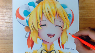 她笑起来真好看