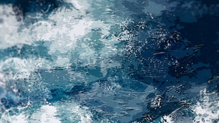 【画师修炼】【Photoshop】几分钟画照片中一片海