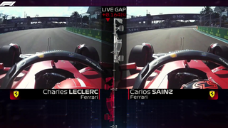 F1 2022美国迈阿密排位赛,勒克莱尔VS赛恩斯第一视角