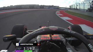 F1 2021美国排位赛,维斯塔潘夺杆第一视角