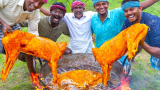 印度美食-三只全羊先炸后煮