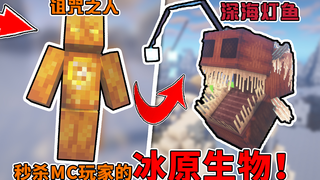 我的世界:给MC添加寒冰群!掠夺者战舰藏宝,黄金血骨千里秒杀!