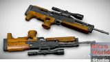 3D打印 3D建模 瓦尔特WA2000狙击步枪