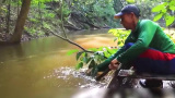 亚马逊原始雨林，徒手捕获6条银龙鱼