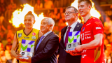 21-22赛季欧冠男女排决赛颁奖仪式