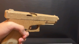 如何用纸板制作一把玩具手枪弹射格洛克34 |硬纸板手工制作
