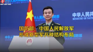 国防部：中国人民解放军形成新型军兵种结构布局