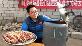 100买个新烤炉,穿2斤羊肉试一下,没想到完爆烧烤架,太值了!