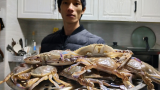 渔民30元买3斤螃蟹，用青斑鱼刷火锅，结束2020最后一天