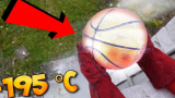老外把篮球浸泡在液氮里，随后从楼下扔下，结果让人有些意外！