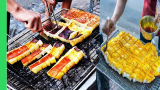【越南街头小吃】- 巨型烤鱿鱼和沙拉