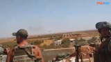 叙俄军阵地实拍空中支援的米28武装直升机
