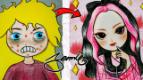 纸娃娃动画：黑粉红化妆风格，你喜欢吗？