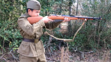 【油管视频】国外小哥测评莫辛纳甘M44手拉玩具枪