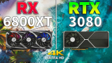 6800XT VS RTX3080在8款游戏帧数测试，温度、功耗、帧数全面领先