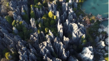 大自然的奇迹，中国最美石林，航拍昆明石林风景区